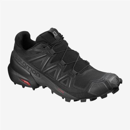 Salomon SPEEDCROSS 5 W Womens Trail Running Shoes Black UK HWSD